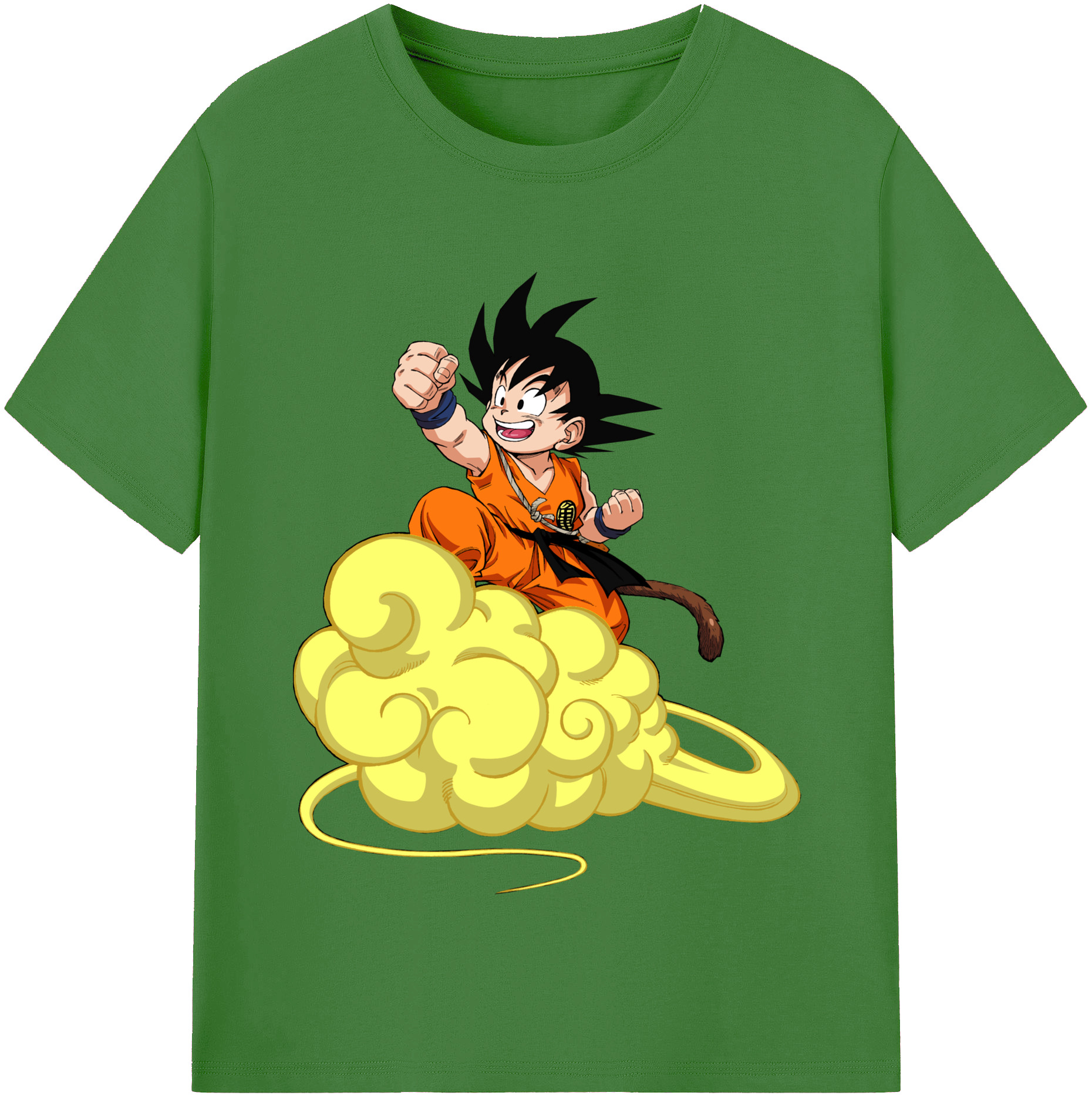 （画像用） ドラゴンボール 孫悟空（そん ごくう）Son Goku カカロット DRAGON BALL Kakarotto レディースカジュアルプリントTシャツ（綿100％）
